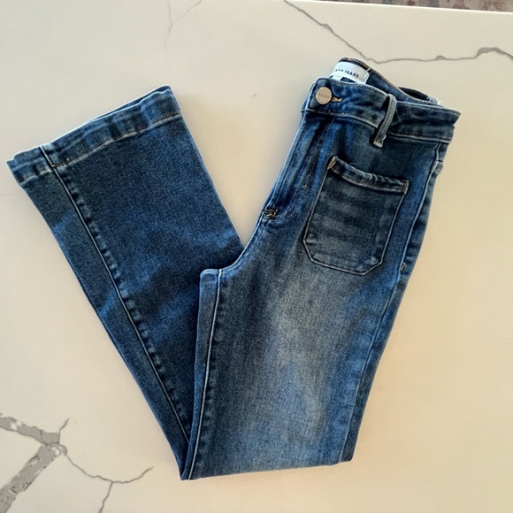 Risen Jeans - High Rise Ankle Length Bootcut Patch Pocket Jeans - Size 27 - EUC - Picture 6 of 13